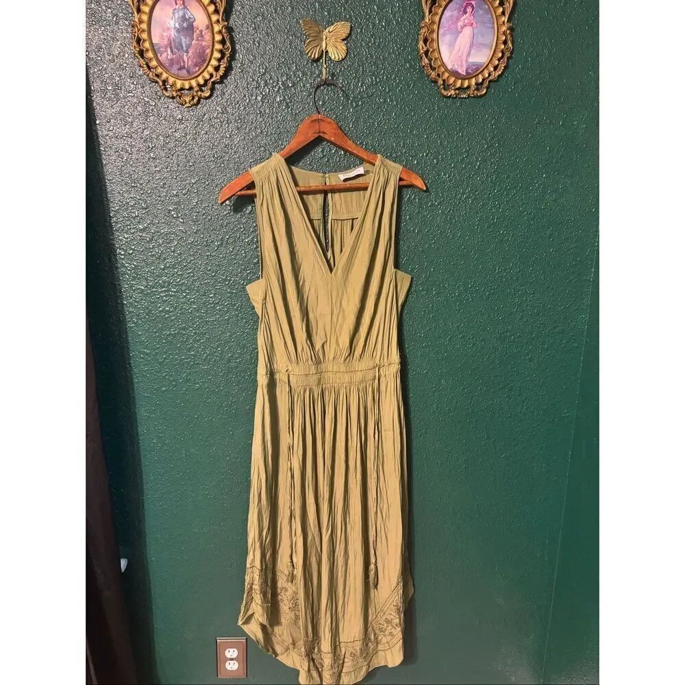 Ramy Brook Hailey Dress - Olive Green color. Size Medium
